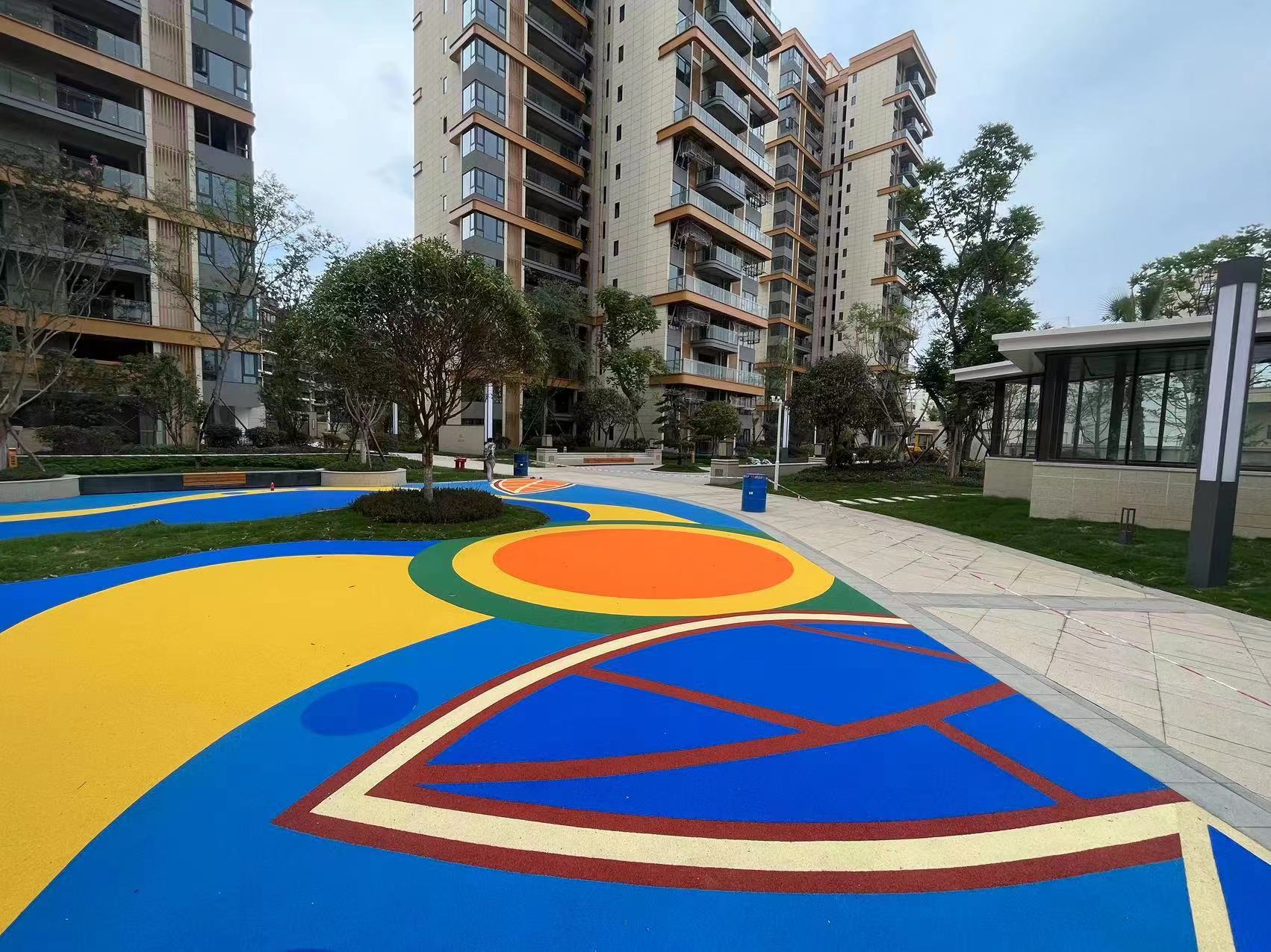 重慶小區(qū)幼兒園EPDM塑膠跑道