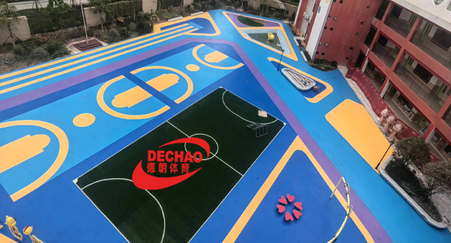 山東籃球場地面材料