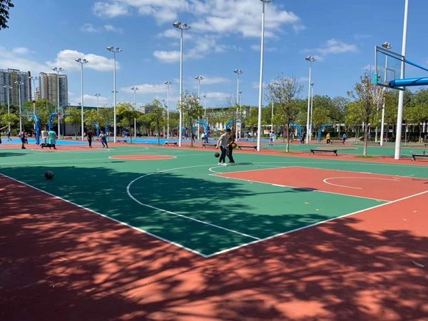 丙烯酸籃球場材料