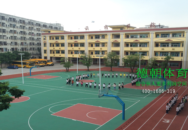 西藏硅pu籃球場