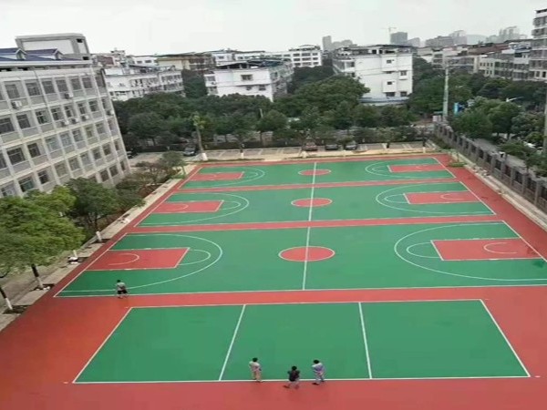 標(biāo)準丙烯酸籃球場