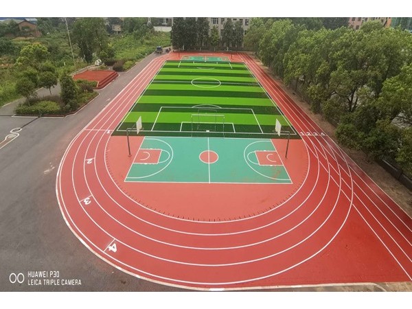 復合型自結紋塑膠跑道