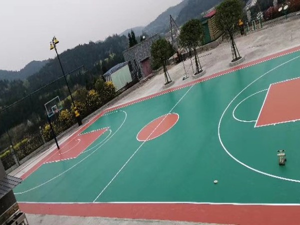 室外硅PU籃球場