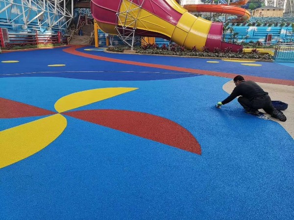 彩色EPDM塑膠跑道材料