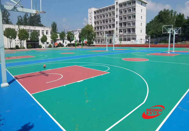 5mm硅PU籃球場