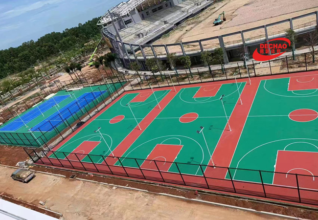 3mm硅PU籃球場
