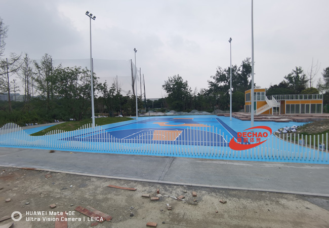 8毫米硅PU籃球場