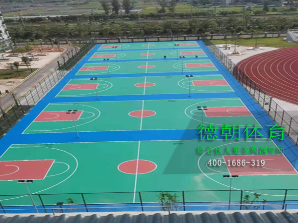 海南硅pu籃球場