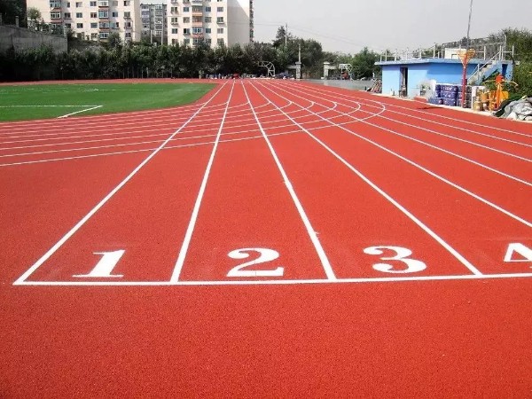 新國(guó)新彩色EPDM塑膠跑道