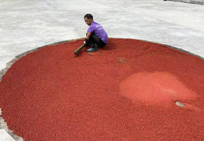 彩色EPDM塑膠籃球場