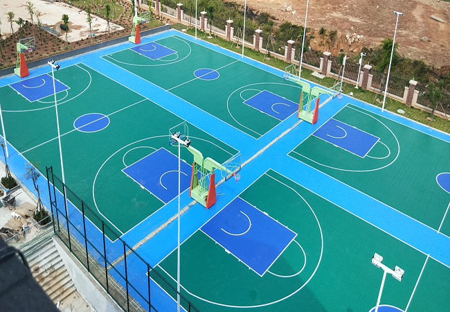 戶外硅pu球場材料