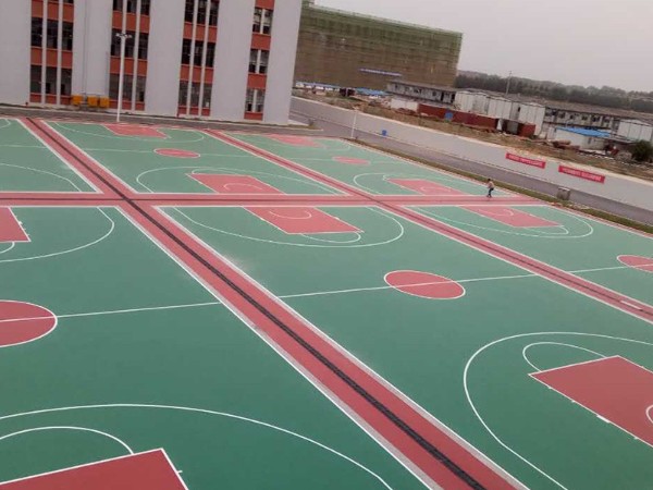 天津硅pu籃球場